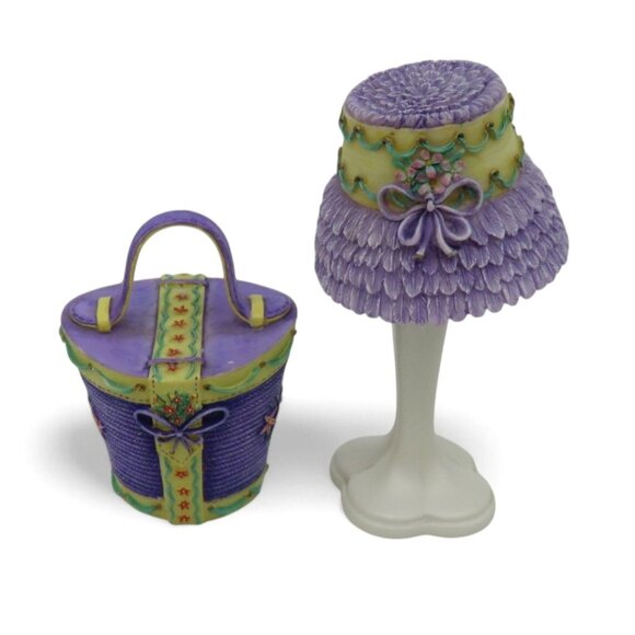 Vintage Hat Purse and Shoe 13 MINIATURE LADY Collectible Figurines - Picture 3 of 10